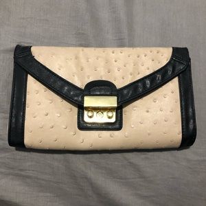 Aldo Black and Tan Clutch/Crossbody Bag